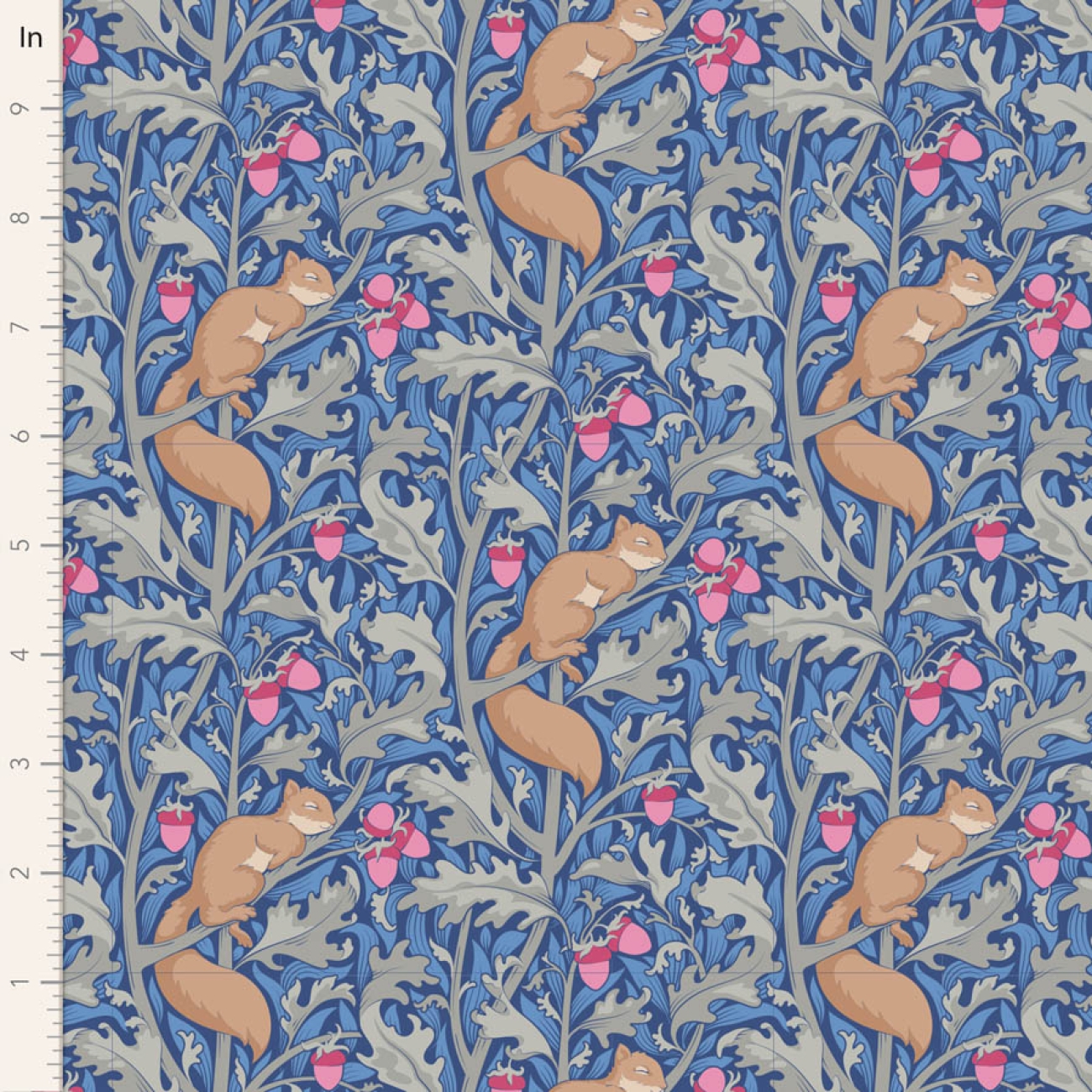 Tilda Patchwork Stoff Baumwolle - Hibernation - Squireldreams-Blue